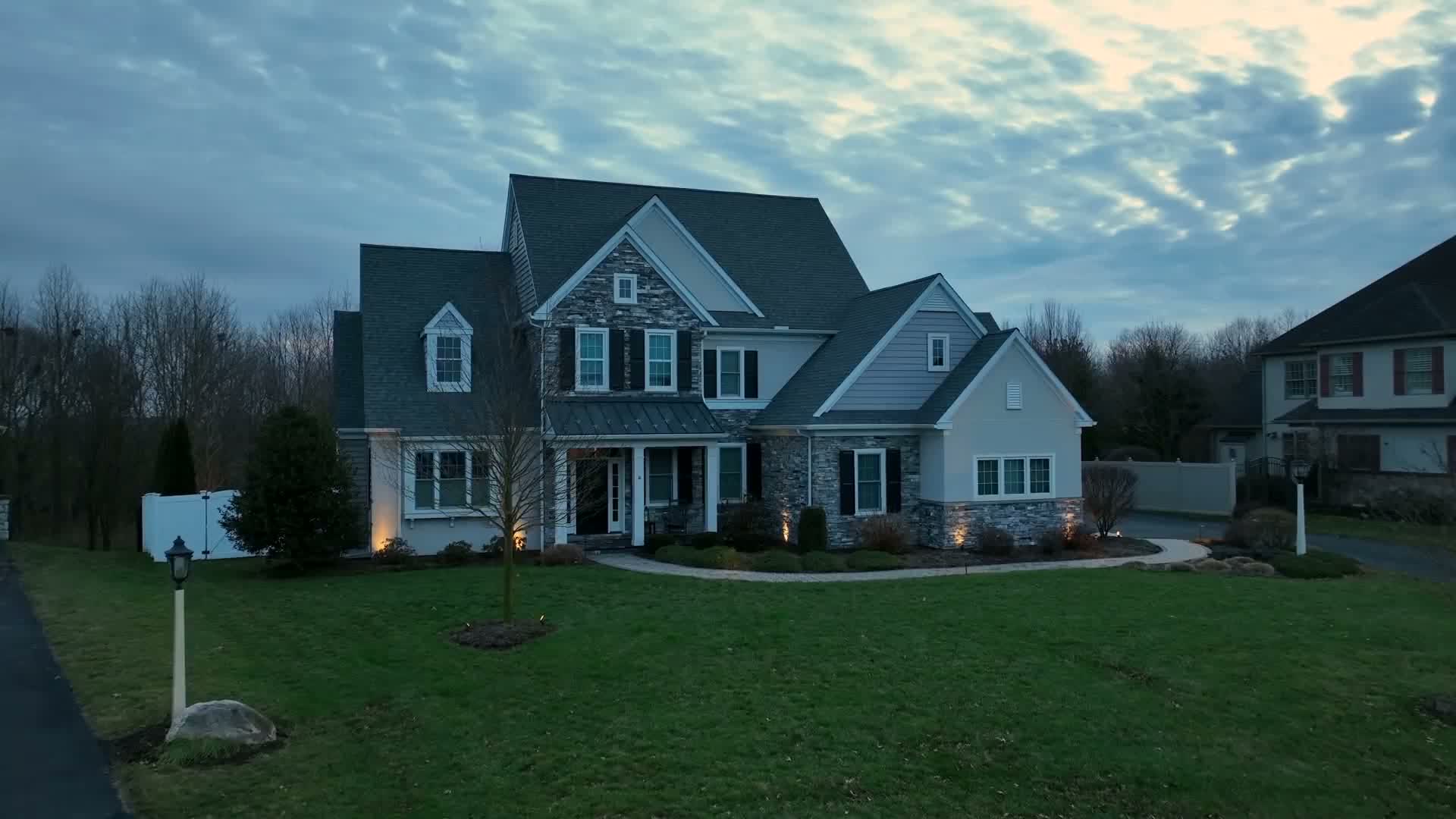 Exterior of a contemporary home