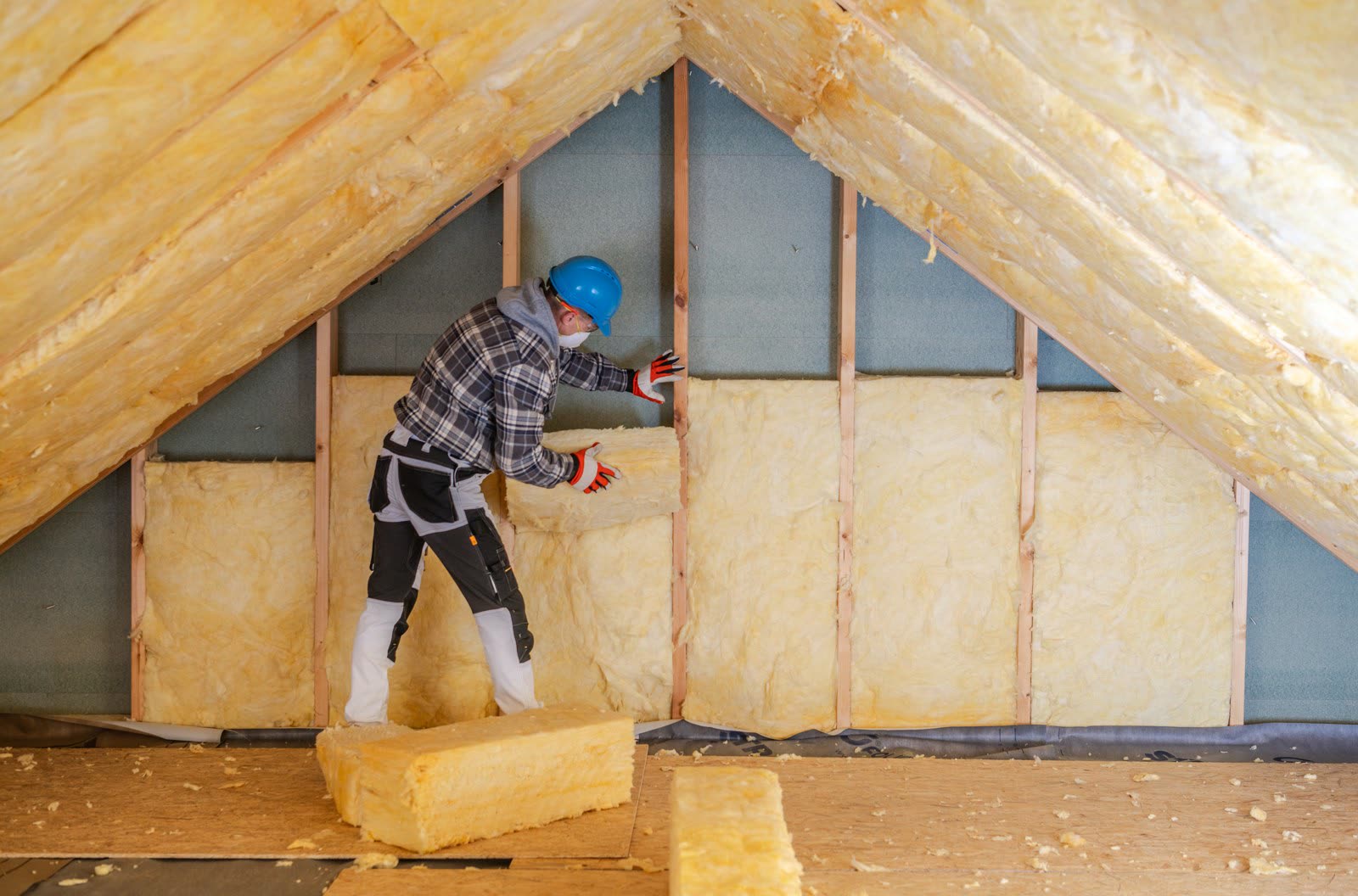 Insulation used to improve home comfort